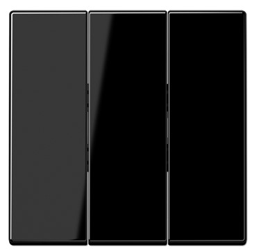 LS993BFSW Clapa intrerupator triplu, negru