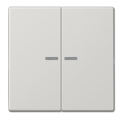 LS995KO5LG Clapa intrerupator dublu cu indicator, gri deschis