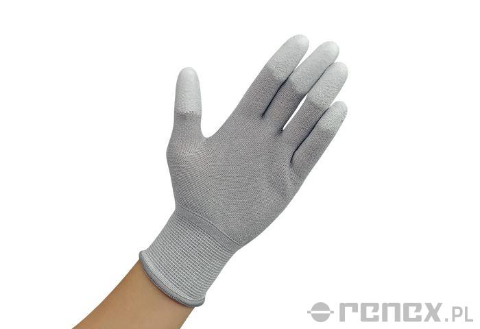 Manusi antistatice cu acoperire antiderapanta pe virf. degetelor mar.2XL 