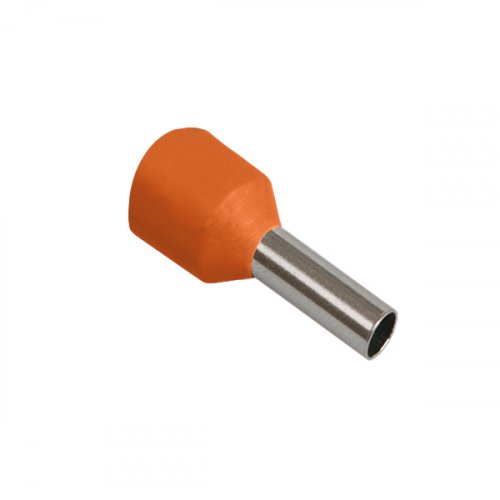 Papuc 2x4,00 mm2 ORANJ (50 buc)