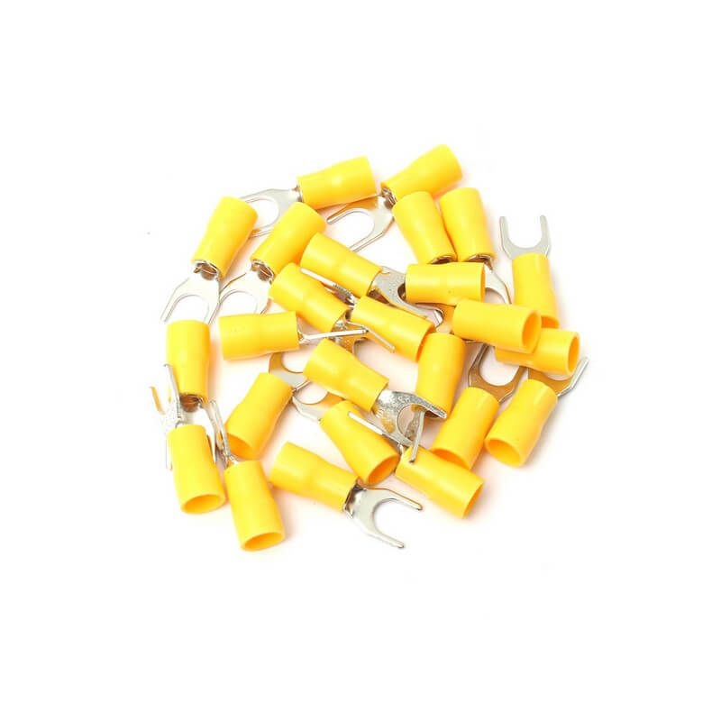 Papuc furca 4-6 mm2 M10 GALBEN (100 buc)