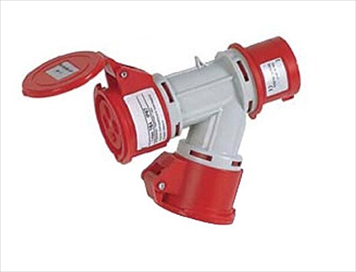 Розетка двойная трехполюсная 380В 16А 3P+T 
