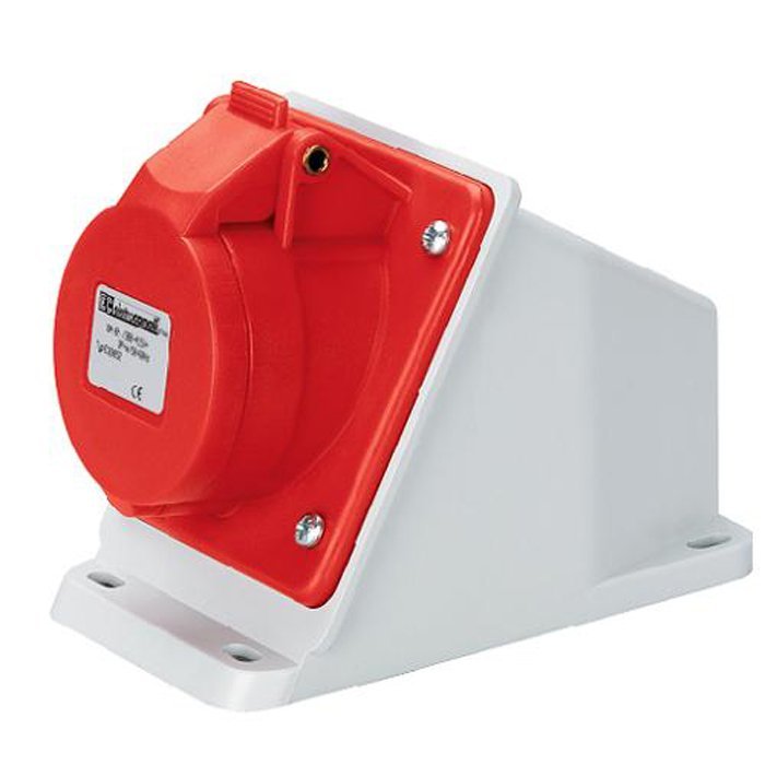 Priza fixa 380V 5P 32A IP44 (EC)