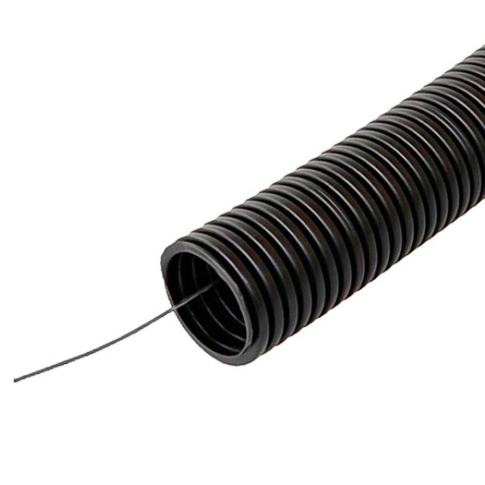 Tub flexibil 750N diam. 25 ex wire negru  (75m/col)