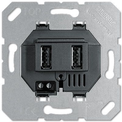 USB3-2SW Priza USB, 2 terminale negru