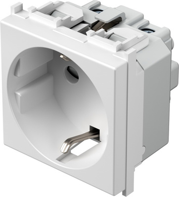 Priza 2M SCHUKO 2P+E 16A alba (VM10PW-B)
