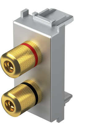 Priza AUDIO difuzor 1M argintiu (KM23ES-U)