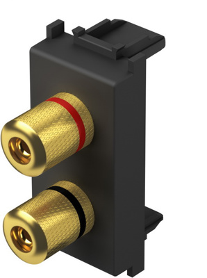 Priza AUDIO difuzor 1M negru mat(KM23SB-U)