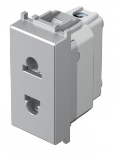 Розетка евро/американская + KS 2P 16A 250В~