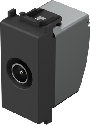 Priza TV de trecere 10dB negru mat 1dB (KM12SB-B)