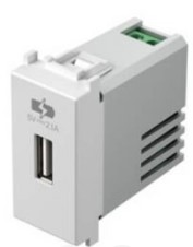Priza USB 5V 2.1A 1M alba(EM66PW-U)