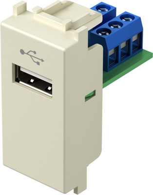 Priză USB TIP A 1M ivory (KM51IW-U)