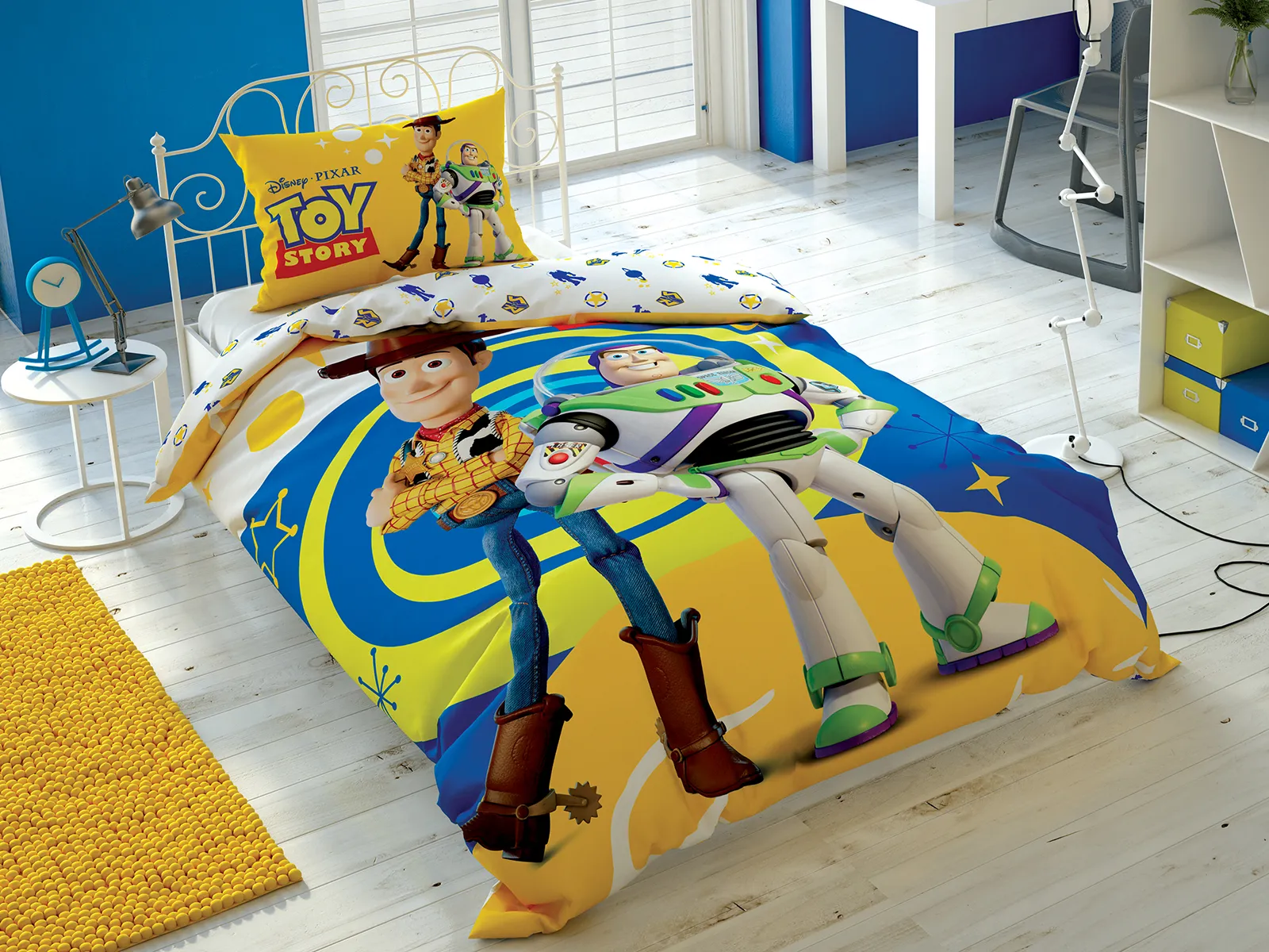 Set lenjerie de pat copii Disney 1,5 persoane -TAC TOY STORY 4