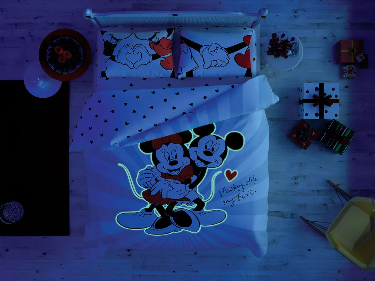 Детский комплект постельного белья Disney для 2 человек - TAC Minnie&Mickey Love Day