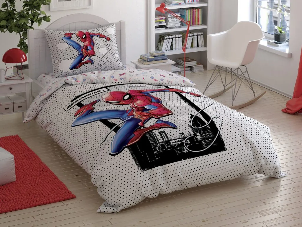 Детский комплект постельного белья Disney для 1,5 человек - TAC SPIDERMAN CLOUDY