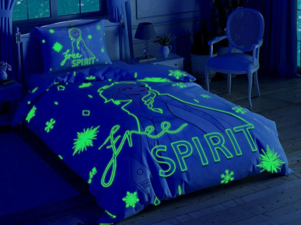 Set lenjerie de pat copii Disney 1,5 persoane -TAC FROZEN 2 FREE SPIRIT