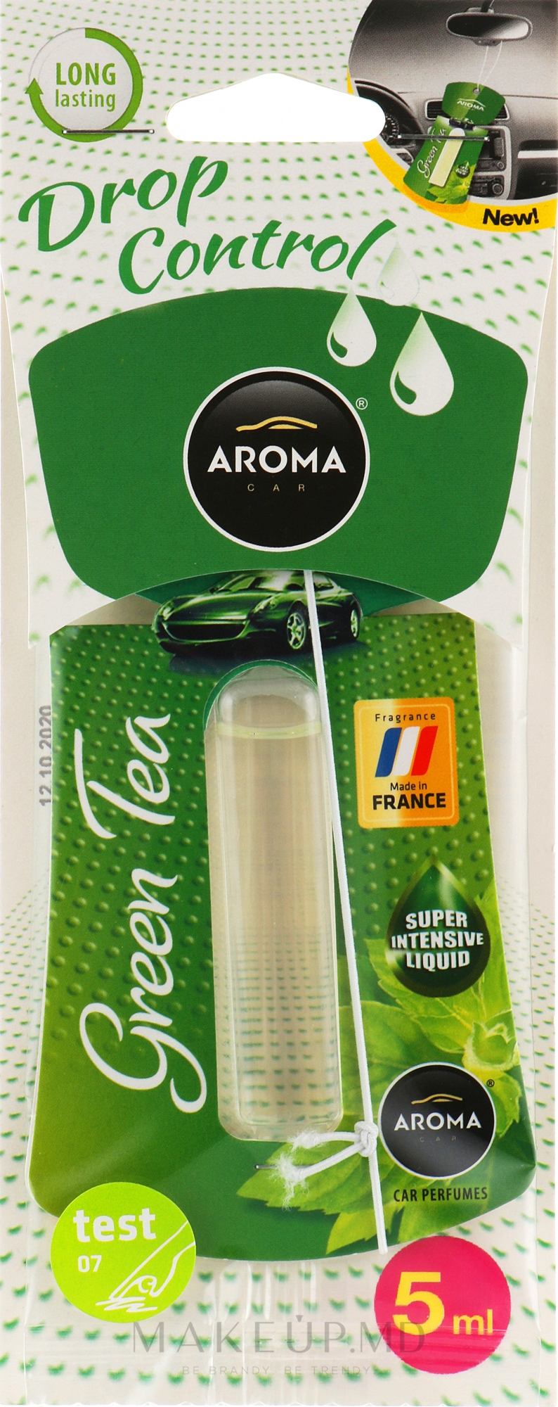 Aroma Drop Control Liquid 5ml Green-Tea aromatizator auto