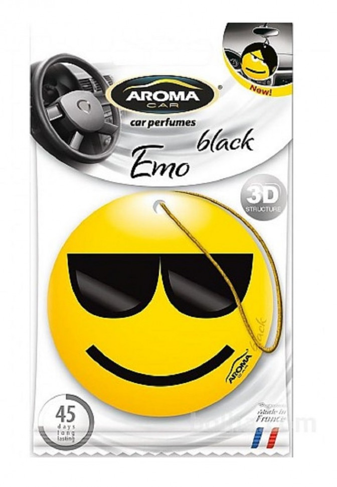 Aroma car Emo 3D (black) aromatizator auto