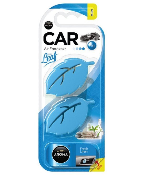 Aroma car leaf 3d mini (Fresh Linen) aromatizator auto