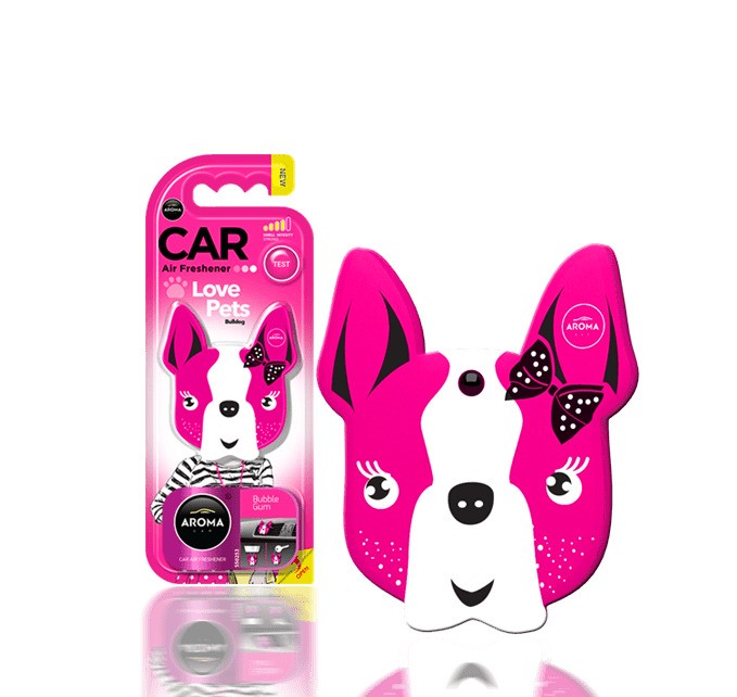 Aroma car polymers dog (Pink Blossom) aromatizator auto
