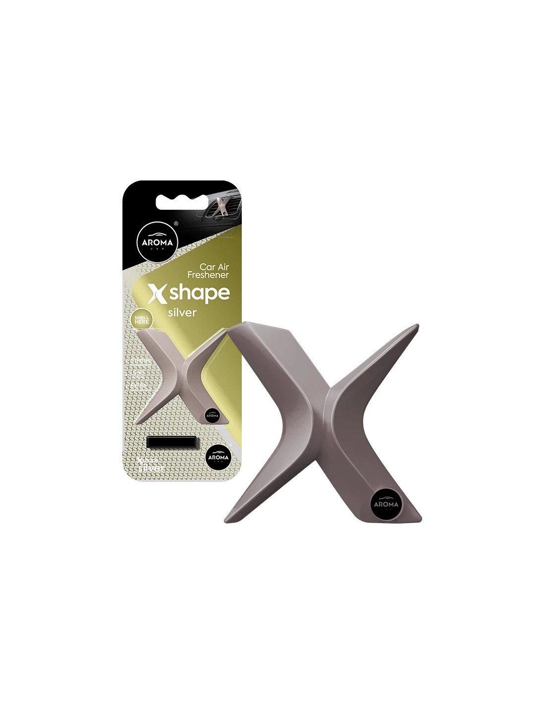 Aroma car X-Shape (Silver) aromatizator auto