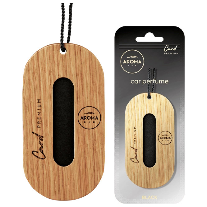 Aroma car Premium Wood Card  (black) aromatizator auto