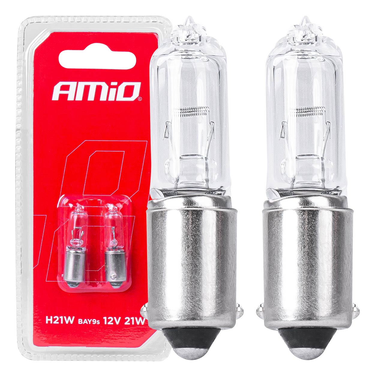 03357 Bec halogen 2 buc H21 W 12V 21W BAY9S white