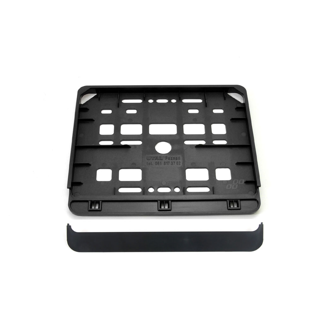 01166 Placuta numar de inmatriculare Black 