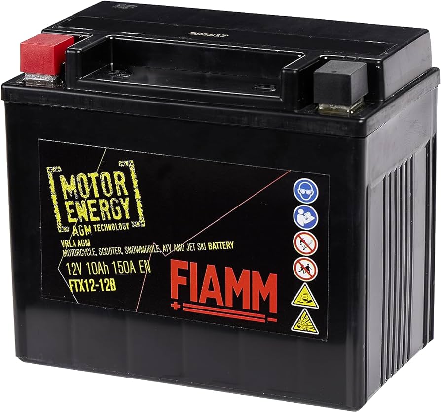 Fiamm - Moto 7906867  FTX12-12B (12V/10Ah) (150x87x130+ -) Baterie p-u motocicleta