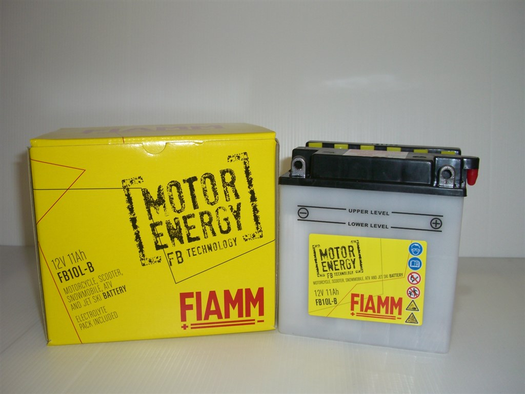 Fiamm - Moto 7907005  FB10L-B (12V/11Ah) (135x90x145 - +) Baterie p-u motocicleta