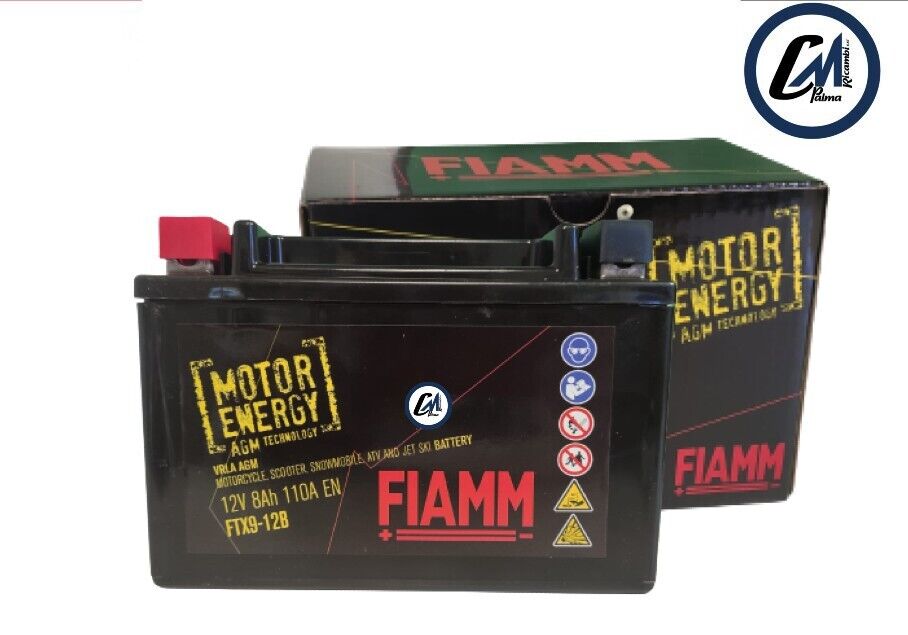 Fiamm - Moto 7906866  FTX9-12B  (12V/8Ah) (150X87X107 + -) Baterie p-u motocicleta