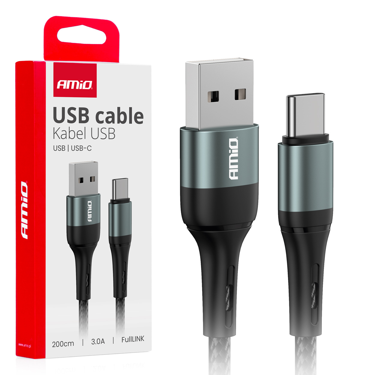 03912 Cablu de incarcare USB-A—TO TYPE-C 3 А, 200 см FullLINK 