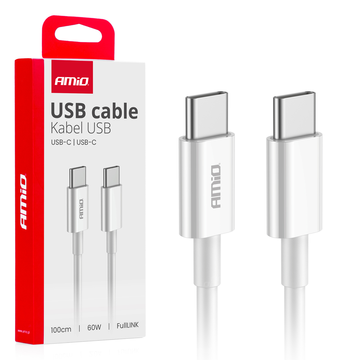 03896 Cablu de incarcare USB-C—TO TYPE-C 60 Вт, 100 см FullLINK