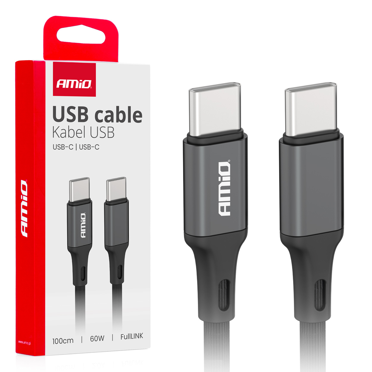 03902 Cablu de incarcare USB-C—TO TYPE-C 60 Вт, 100 см FullLINK