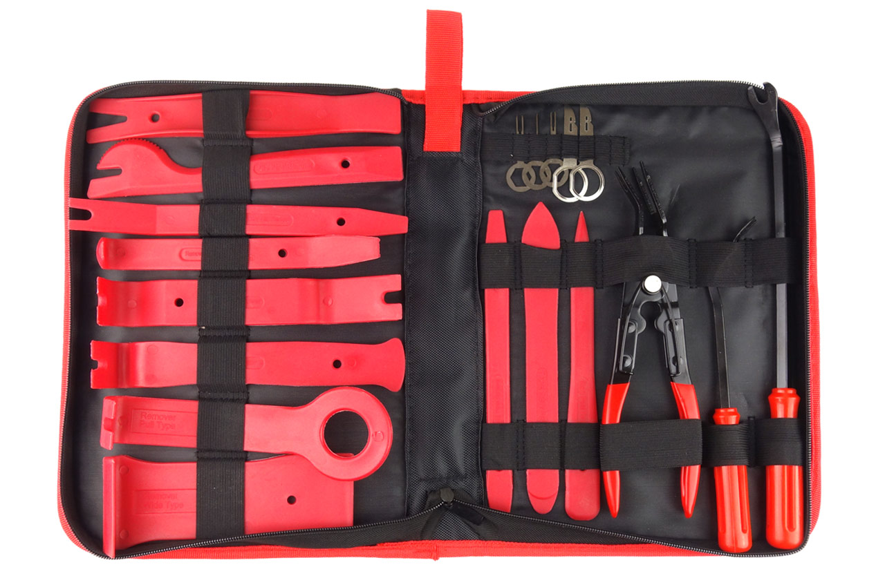 02419 Kit de instrumente pentru indepartarea tapiteriei 19 buc