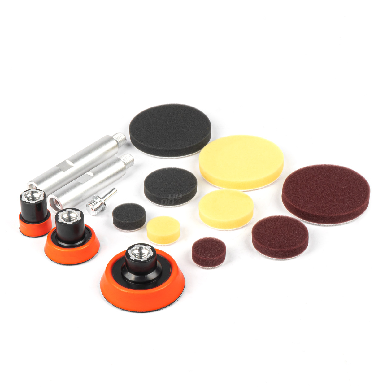 03700 Bureti tampoane de lustruit,mini set pentru lustruirea pieselor 15 buc