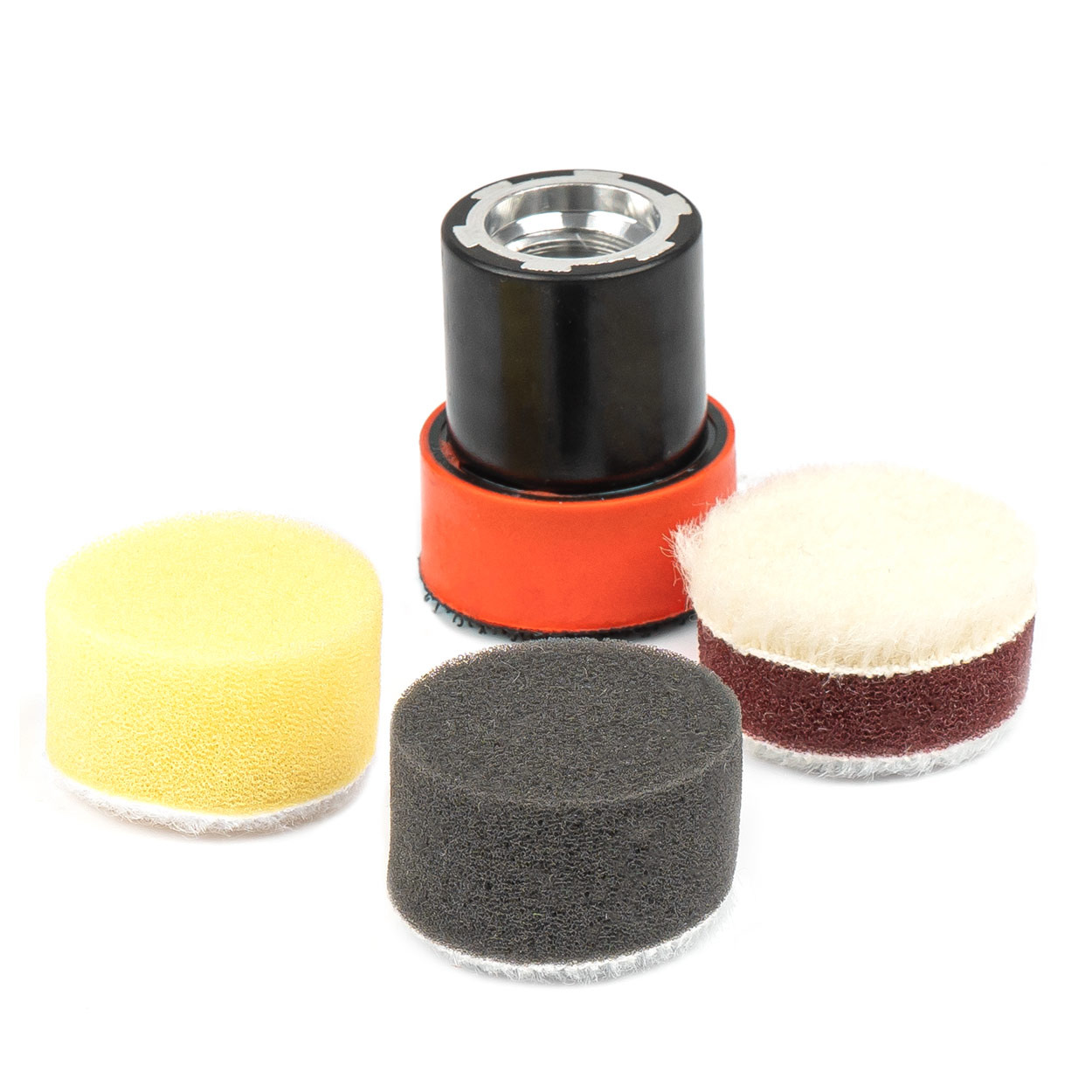 03701 Bureti,tampoane de lustruit,mini set pentru lustruirea pieselor 4 buc