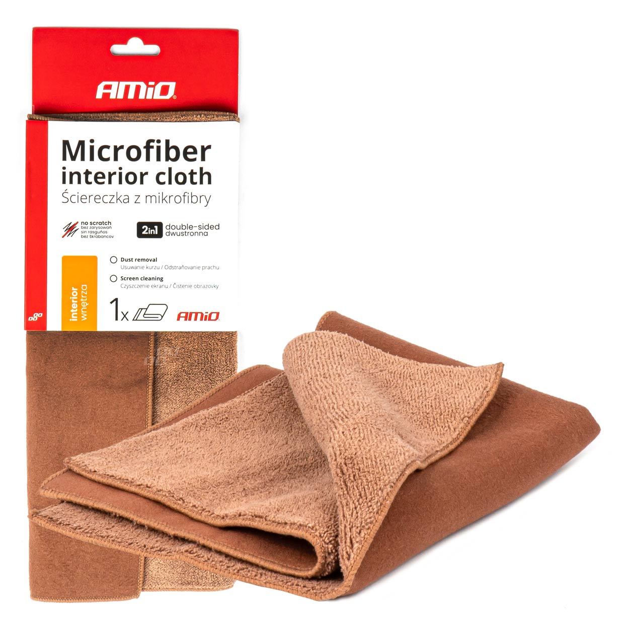 03982 Laveta din microfibra 2in1 p-u salon auto 30x 30 cm