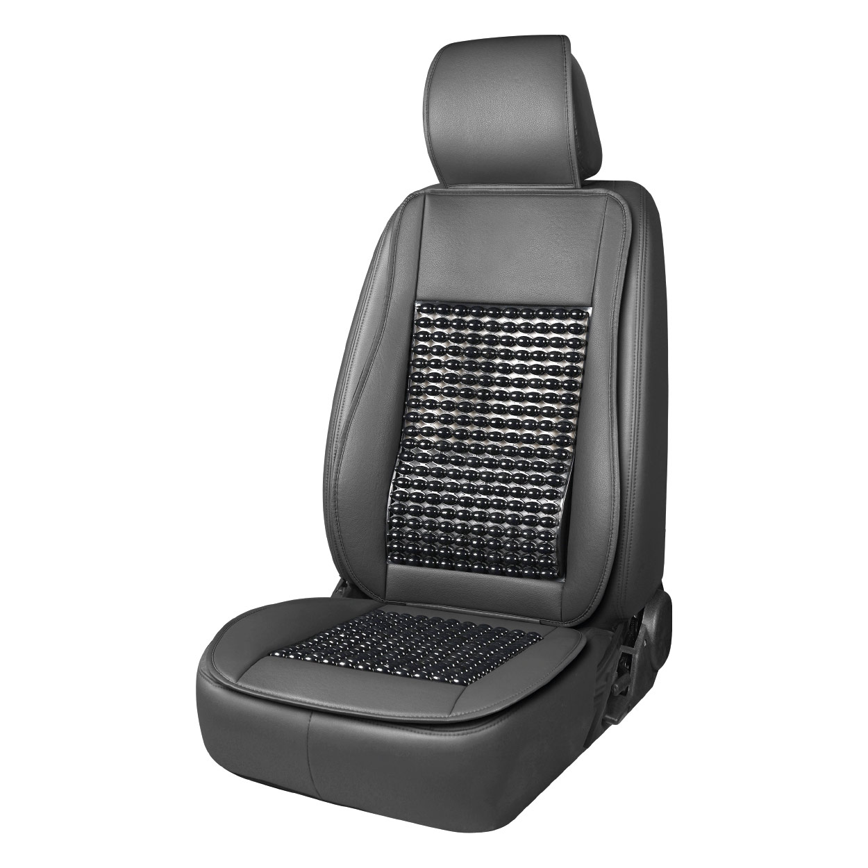 03649 Husa auto cu elemente din lemn GSM-11-Black 147x68cm