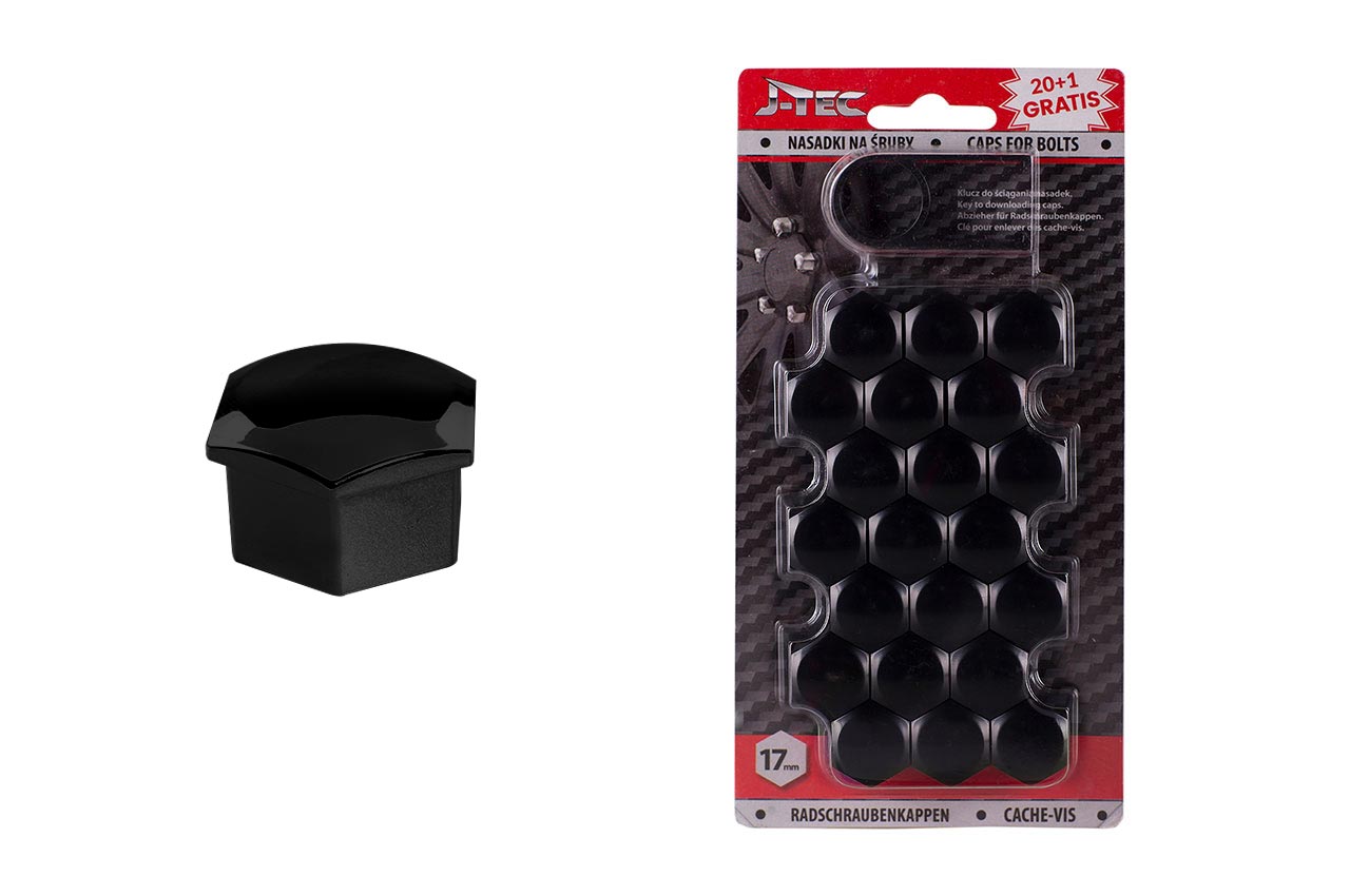 G21301 Capece de suruburi negre 17 mm