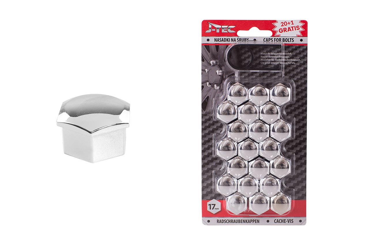 G21300 Capace de suruburi cromatee 17 mm