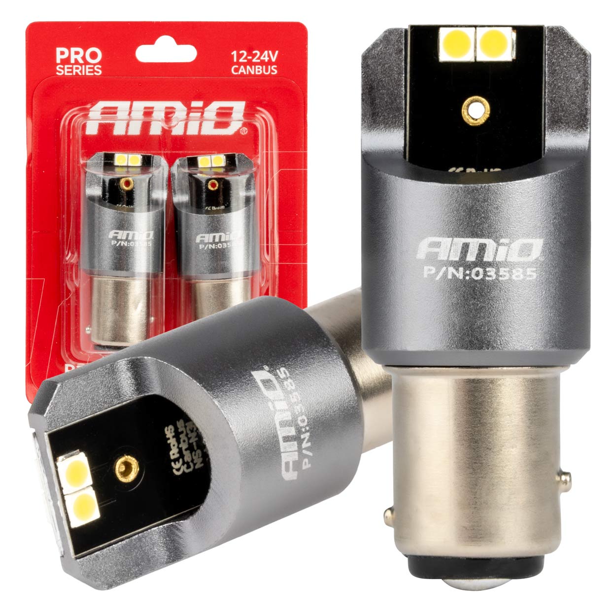 03585 Bec LED Canbus PRO series BAY15D P21/5W 4x3030 SMD White 12/24V