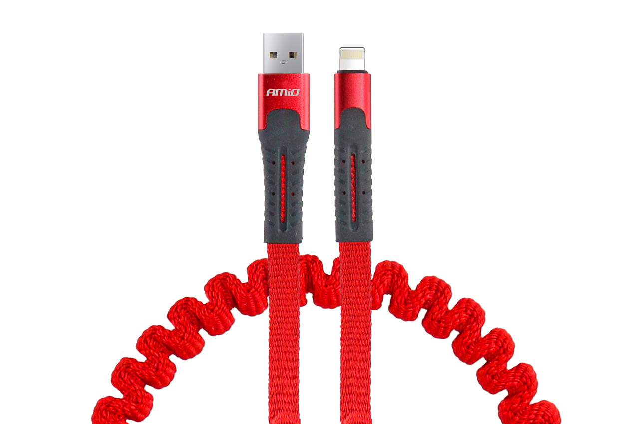 02530 Cablu Spring UC-13 USB+Apple Lightning 120 cm FullLINK DKK 