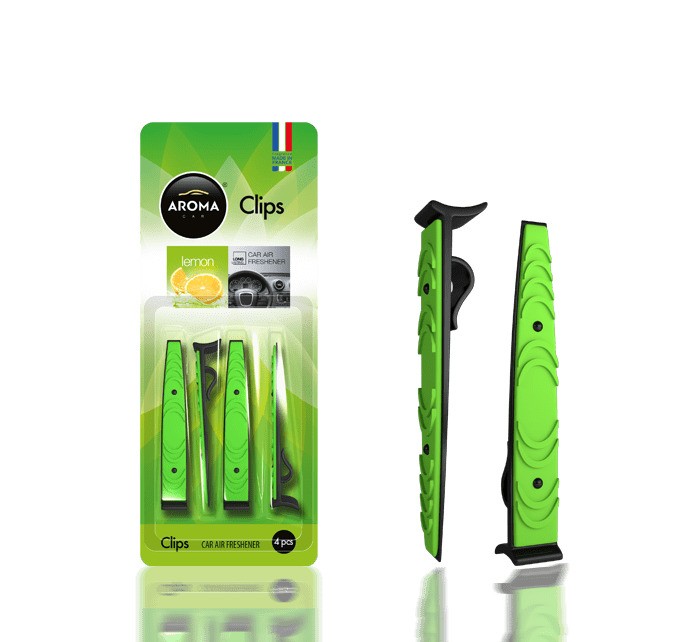 Aroma car clips 4pcs (lemon) aromatizator auto