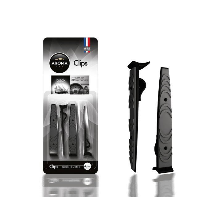 Aroma car clips 4pcs (black) aроматизатор