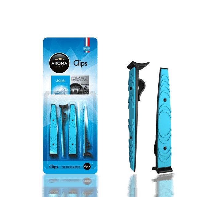 Aroma car clips 4pcs (aqua) aromatizator auto