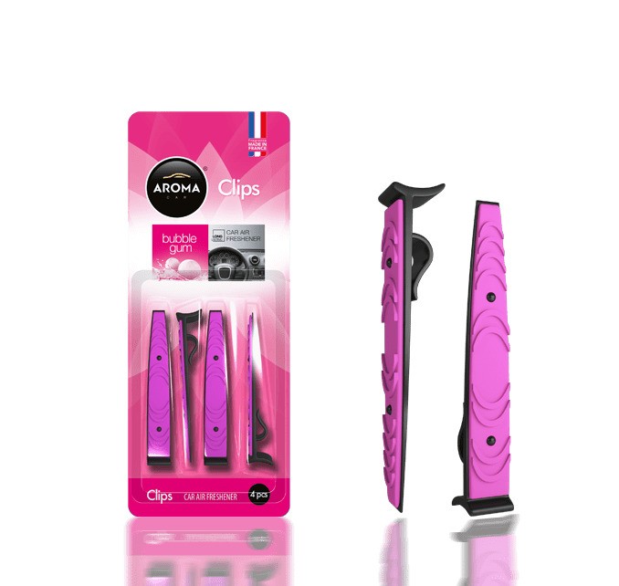 Aroma car clips 4pcs (bubble gum) aromatizator auto