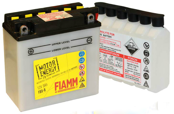Fiamm - Moto 7904453 FB7B-B (12V 7Ah) (150x60x130 + -) Baterie p-u motocicleta