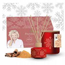 Aroma Home Box de Craciun, Lumanare 150g+Betisoare, Seara cu Scortisoara, 100ml