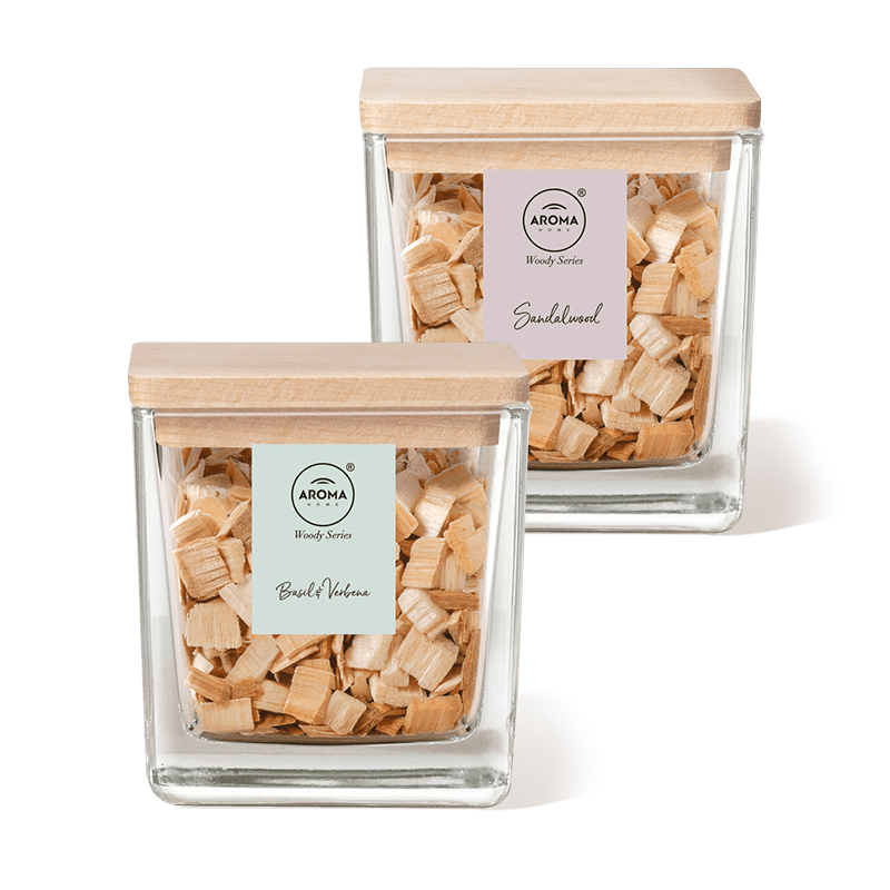 Aroma Home Woody Series Wooden Chips, Busuioc și Verbena, 70 г